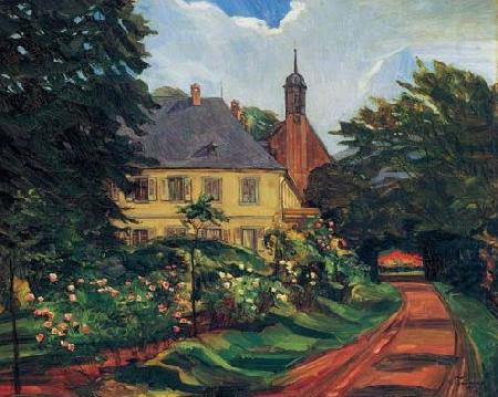 Wilhelm Trubner Einfahrtsweg zum Stift Neuburg china oil painting image